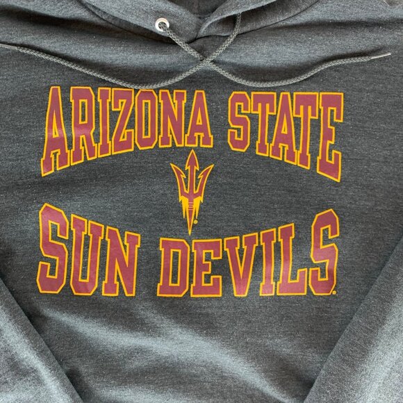 Arizona State Sun Devils NCAA Gray Champion Pullover Hoodie Mens Large - Picture 2 of 6